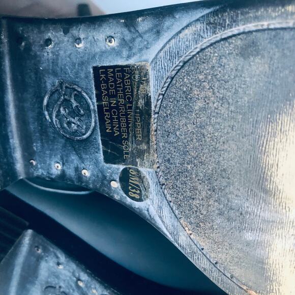 Lucky Brand 'Basel' Women's 8 Rain Boot Gray Ankle Bootie Rubber Outdoor Garden - Picture 8 of 10